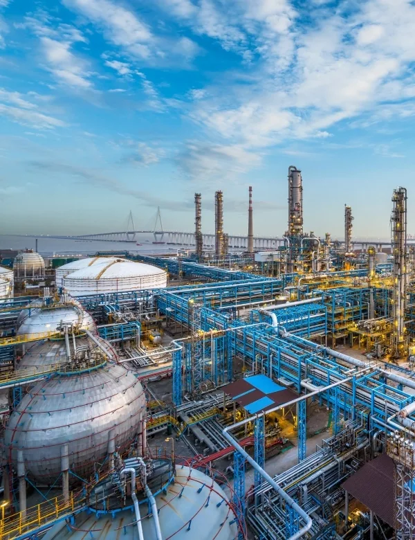 Industrial process plant and pipework